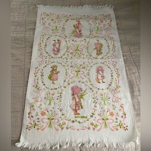 Holly Hobbie Vintage Children's Bath Towel pink cotton Barth dreyfuss